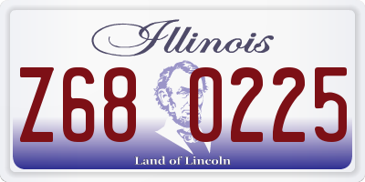 IL license plate Z680225