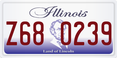 IL license plate Z680239