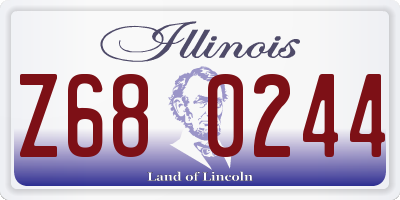 IL license plate Z680244