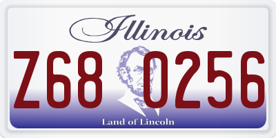IL license plate Z680256
