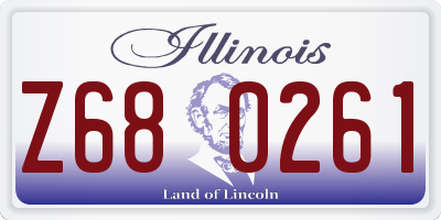 IL license plate Z680261