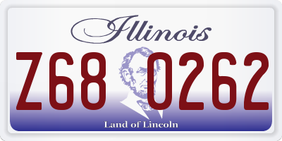 IL license plate Z680262