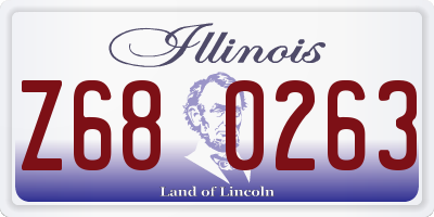 IL license plate Z680263