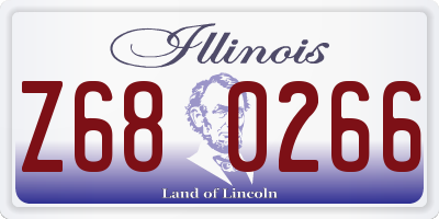 IL license plate Z680266