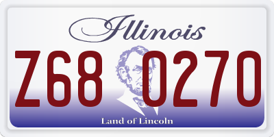 IL license plate Z680270