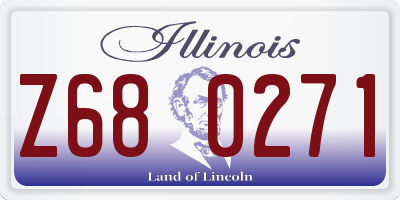 IL license plate Z680271