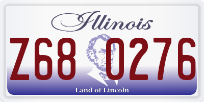 IL license plate Z680276