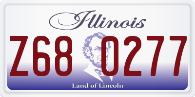 IL license plate Z680277