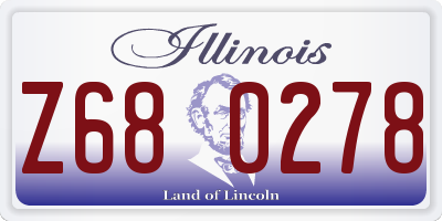 IL license plate Z680278