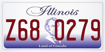 IL license plate Z680279