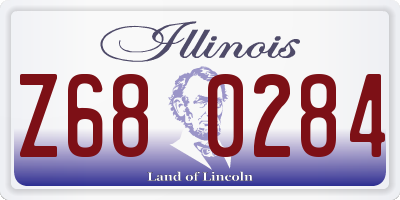 IL license plate Z680284