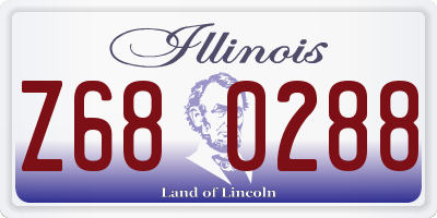 IL license plate Z680288