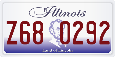 IL license plate Z680292