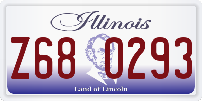 IL license plate Z680293