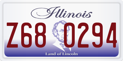 IL license plate Z680294