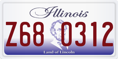 IL license plate Z680312