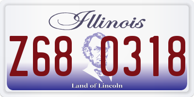 IL license plate Z680318