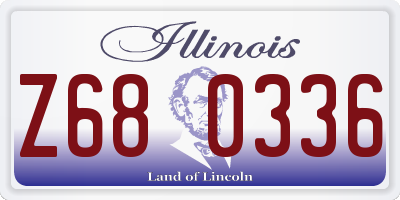 IL license plate Z680336