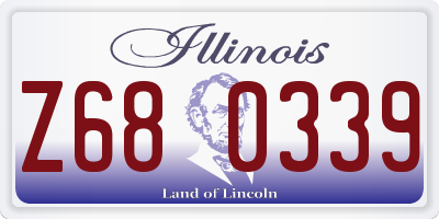 IL license plate Z680339