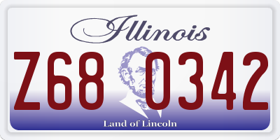 IL license plate Z680342