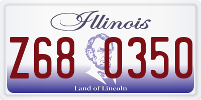 IL license plate Z680350