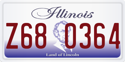 IL license plate Z680364