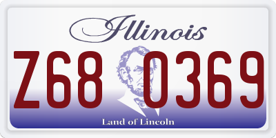 IL license plate Z680369