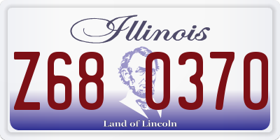 IL license plate Z680370