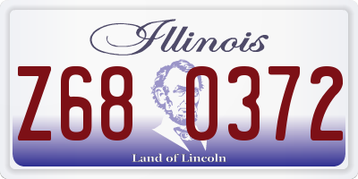 IL license plate Z680372
