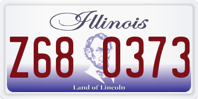 IL license plate Z680373