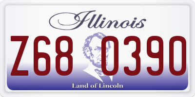 IL license plate Z680390
