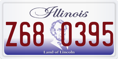 IL license plate Z680395