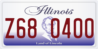 IL license plate Z680400