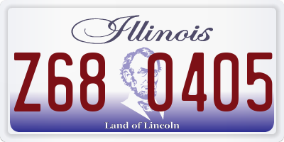 IL license plate Z680405