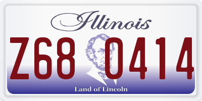 IL license plate Z680414