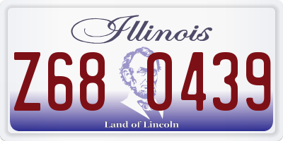 IL license plate Z680439