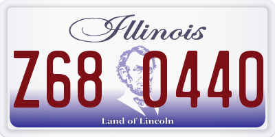 IL license plate Z680440
