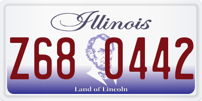 IL license plate Z680442