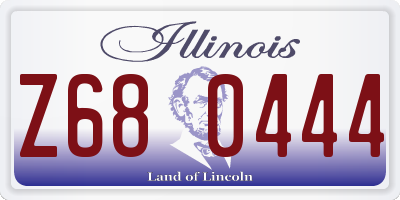 IL license plate Z680444