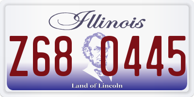 IL license plate Z680445