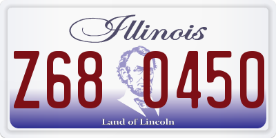 IL license plate Z680450