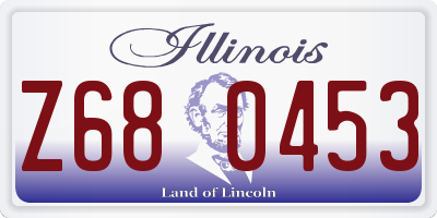 IL license plate Z680453