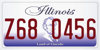 IL license plate Z680456