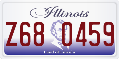 IL license plate Z680459