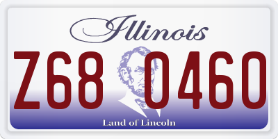 IL license plate Z680460