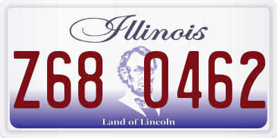 IL license plate Z680462
