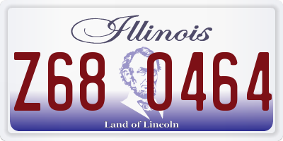 IL license plate Z680464