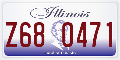 IL license plate Z680471