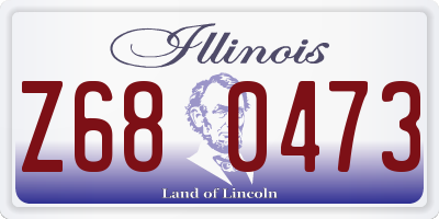 IL license plate Z680473