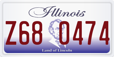 IL license plate Z680474